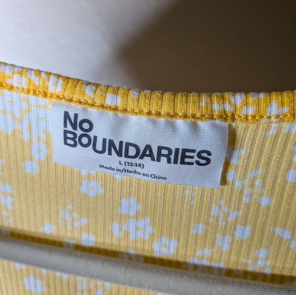 No Boundaries Womens Vintage Floral Coconut Girl Tiered Mini Babyboll Dress L - Picture 5 of 7